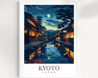 Kyoto Japan Travel Print: Japanese Wall Art