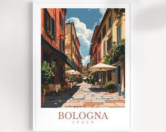 Bologna Italy Travel Print: European Wall Art