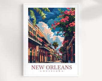 New Orleans Travel Print: Louisiana Wall Art