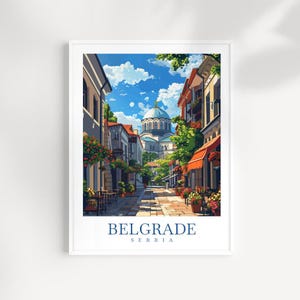Belgrade Travel Print: Serbia Wall Art, Home Decor