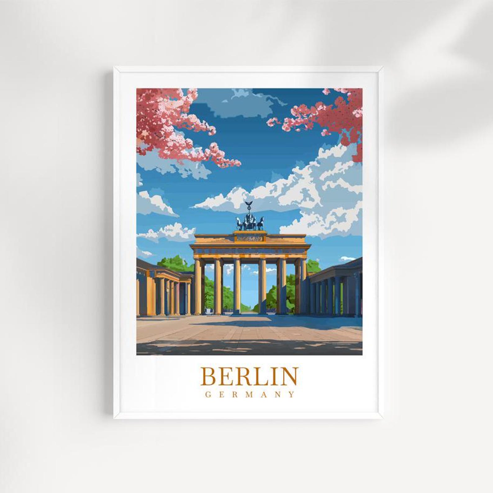 Berlin Travel Print Germany Wall Art Wall Hanging Home Décor Berlin
