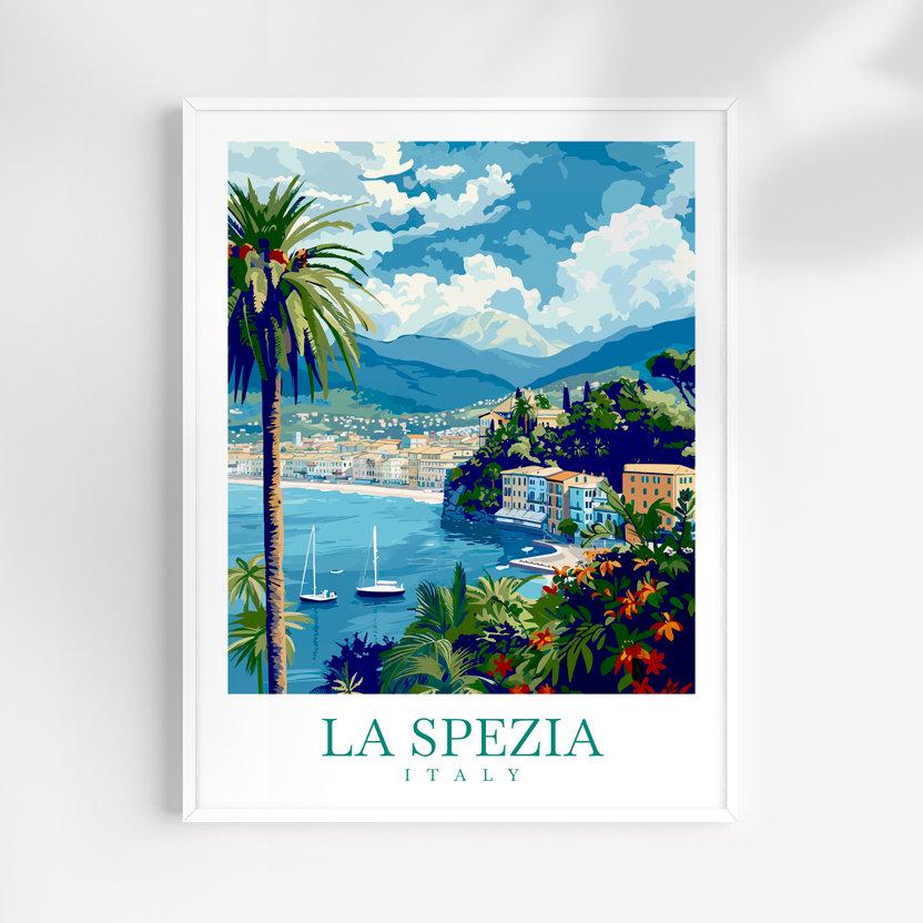 La Spezia Italy Travel Print: Coastal Wall Art - Etsy 日本