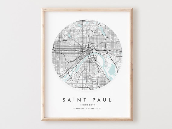 Saint Paul Map Print