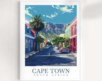 Cape Town Travel Print: South Africa Wall Art