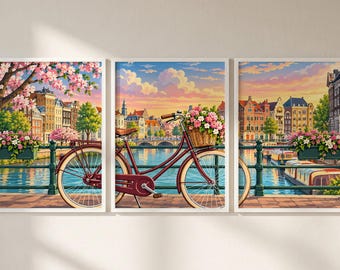 Venice Italy Set of 3 Prints, Venice Print Wall Art, Venice Triptych Posters, Italy Travel Decor