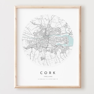 Impressão de mapa de cortiça, mapa de cortiça pôster arte de parede de cidade, mapa de estrada de cortiça, decoração de mapa de rua com impressão de cortiça, presente de escritório, l633v4