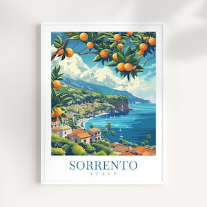 Sorrento Travel Print Wall Art Italy Wall Hanging Home Décor Sorrento Gift Art Lovers Italy Art Lover Gift Sorrento Print Sorrento Art