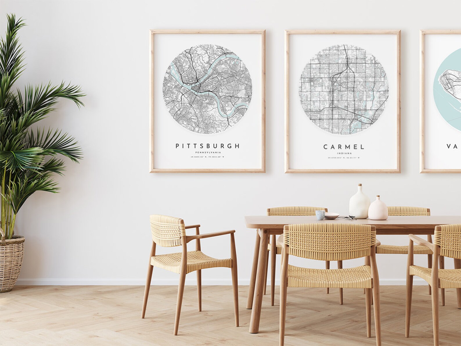 Carmel Map Print, Carmel Map Poster City Wall Art, in Road Map, Indiana ...