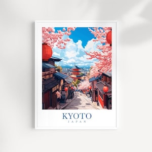 Kyoto art Travel Print Wall Art Japan Wall Hanging Home Décor Kyoto Gift Art Lovers Kyoto Art Lover Gift Japan Travel Gift
