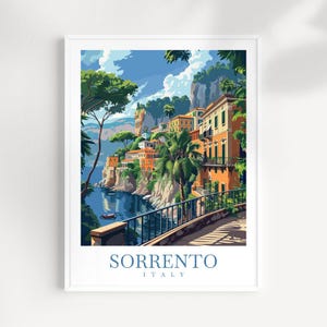 Sorrento Travel Print Wall Art Italy Wall Hanging Home Décor Sorrento Gift Art Lovers Italy Art Lover Gift Sorrento Print Sorrento Art
