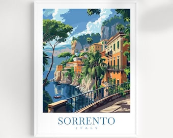 Sorrento Italy Travel Print: Coastal Wall Art