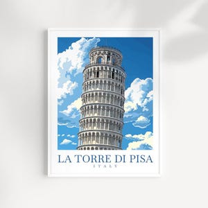 Pisa Travel Print Wall Art Italy Wall Hanging Home Décor Pisa Poster Italy Lover Gift Pisa Print Italy Wall Art Poster