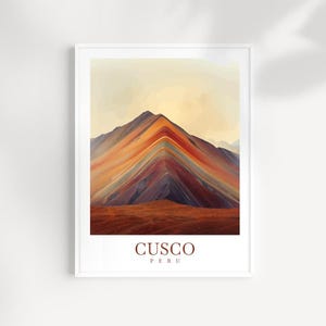 Cusco Travel Print Wall Art Cusco Wall Hanging Home Décor Cusco Gift Art Lovers Peru Art Lover Gift Cusco Travel Poster