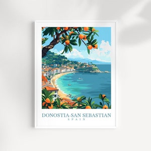 Donostia San Sebastian Print: Spain Travel Wall Art