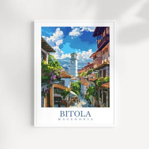 Bitola Travel Print Wall Art Macedonia Wall Hanging Home Décor Bitola Gift Art Lovers Bitola Art Lover Gift Bitola Poster Macedonia Poster