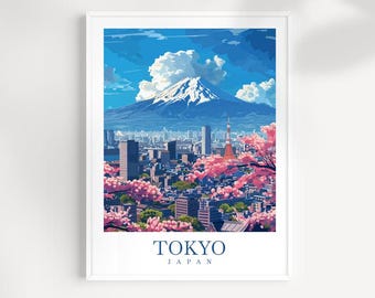 Tokyo City Print: Japan Wall Art, Home Decor