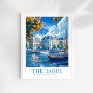 The Hague Travel Print Wall Art The Netherlands Wall Hanging Home Décor The Hague Gift Art Lovers The Netherlands Art Lover art