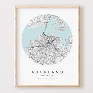 Auckland Map Print, Auckland Map Poster City Wandbild, Auckland Road Map, Auckland Print Street Map Dekor, Büro Geschenk, L213v4