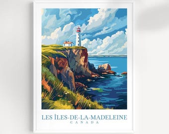 Îles-de-la-Madeleine Travel Poster: Canada Wall Art