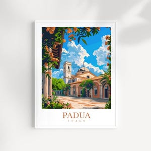 Padua Travel Print Wall Art Italy Wall Hanging Home Décor Padua Gift Art Lovers Padua Art Lover Gift Padua Print Italy Wall Art Decor