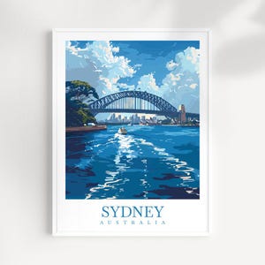 Sydney Travel Print Wall Art Australia Wall Hanging Home Décor Sydney Gift Art Lovers Australia Art Lover Gift Australia Print Sydney Art