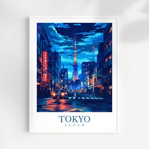 Japan Travel Print Wall Art Tokyo Wall Hanging Home Décor Japan Gift Art Lovers Tokyo Art Lover Gift Tokyo Travel Gift