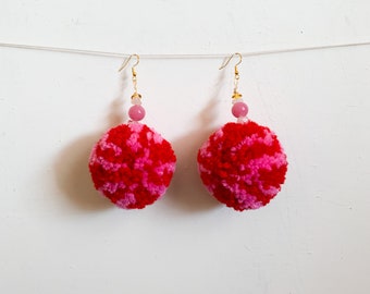 Custom Pom Pom Earrings