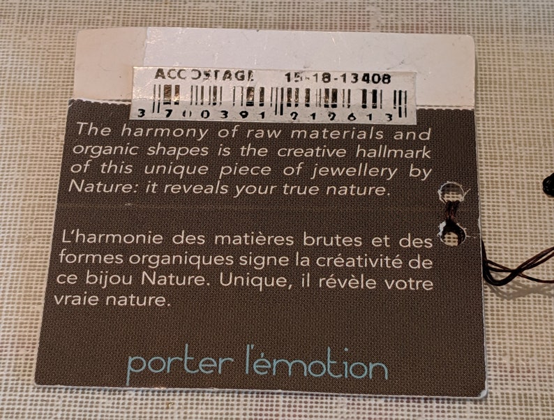 Nature Bijoux Mother of Pearl Necklace and Earrings France