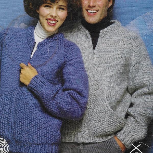 PDF #6701   White Buffalo Knitting Pattern Sweater Cardigan Bomber  ***INSTANT DOWNLOAD***