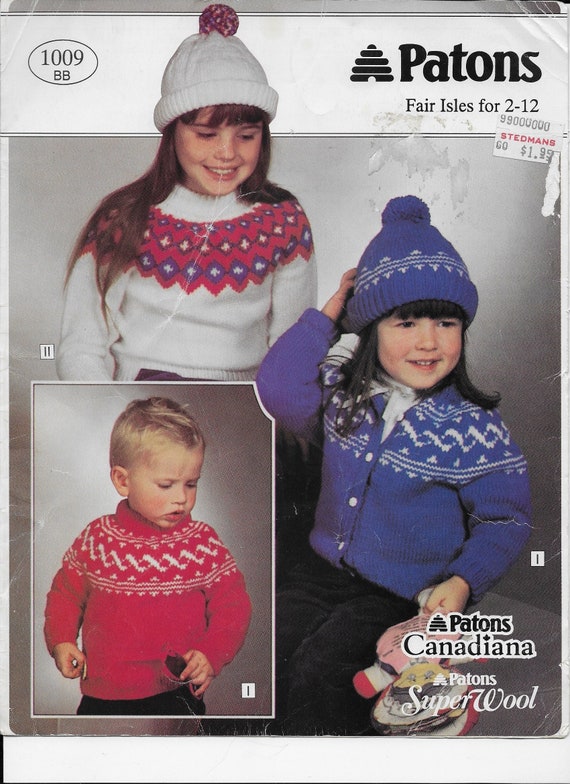 Knit Sweater Lopi Pattern Fair Isle 