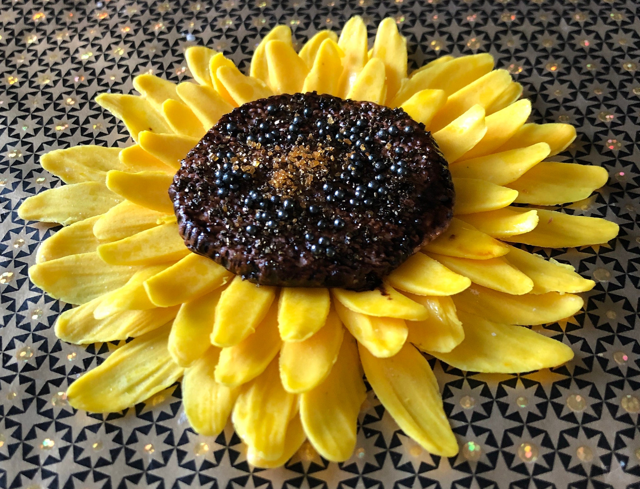 Fondant Sunflower / Edible Big Fondant Sunflowers / Fondant Etsy