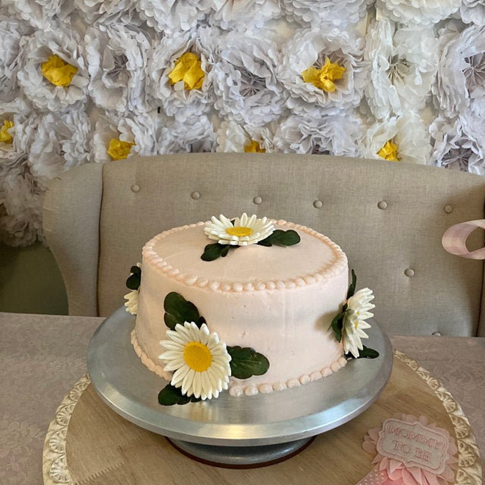 35 Edible Fondant Daisies / Edible Cake Cupcake Sugar Etsy