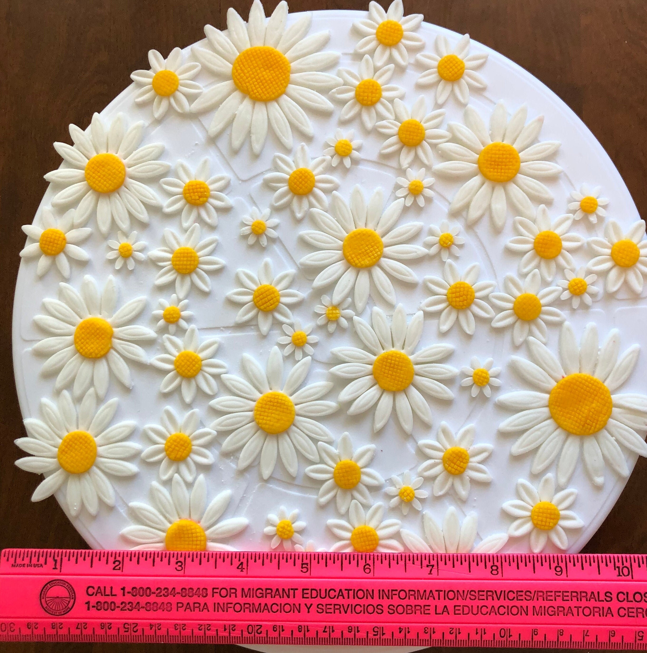 35 Edible Fondant Daisies / Edible Cake Cupcake Sugar Etsy