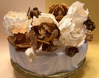Realistic Fondant Peony: Edible Wedding Cake Flower Decoration
