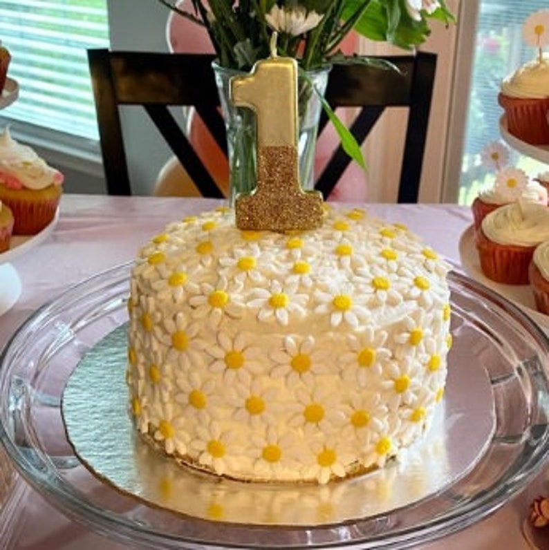 50 Edible Fondant Daisies 1 / Edible Cake Cupcake Sugar Etsy