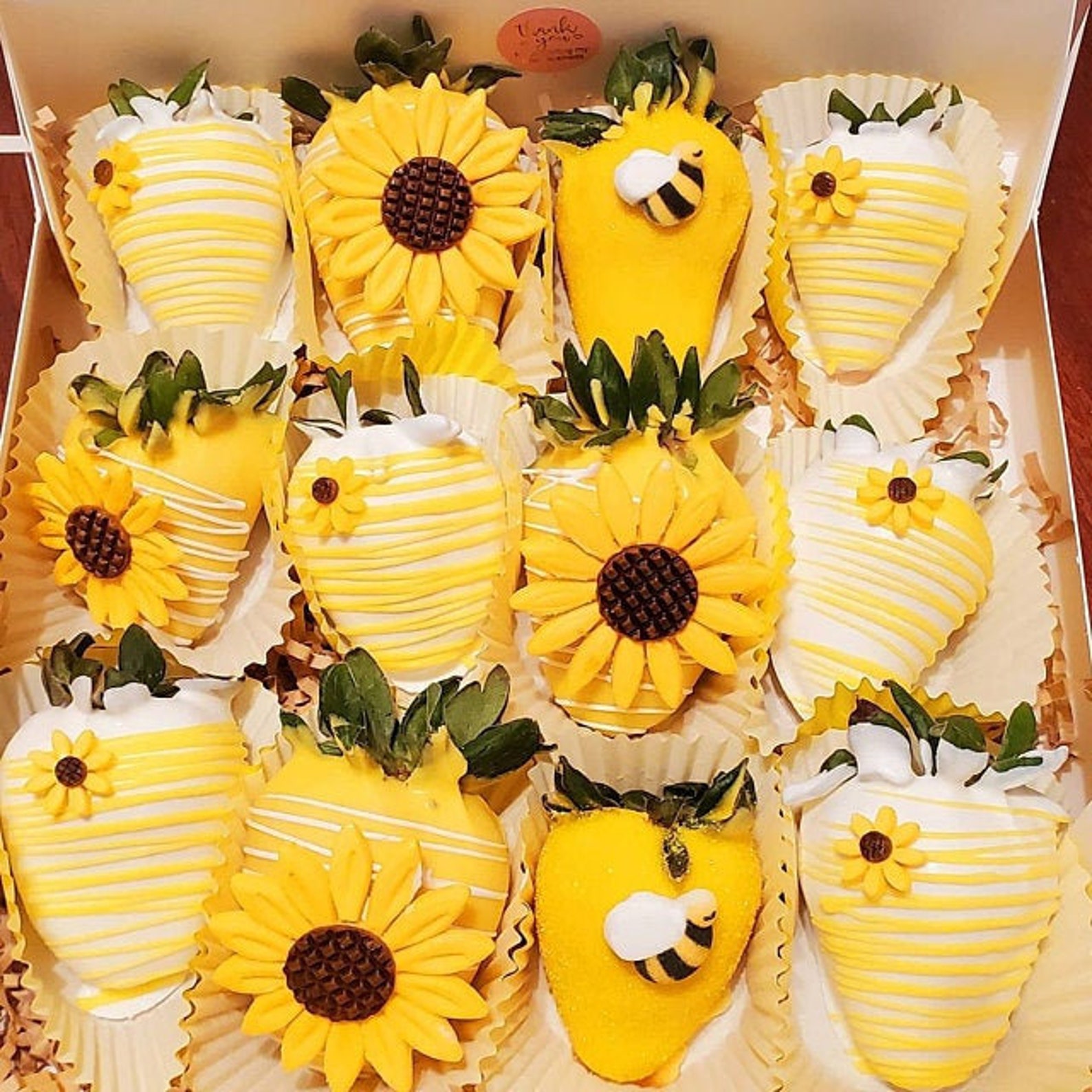 Small Edible Fondant Sunflowers / Edible Cake Cupcake Sugar Etsy
