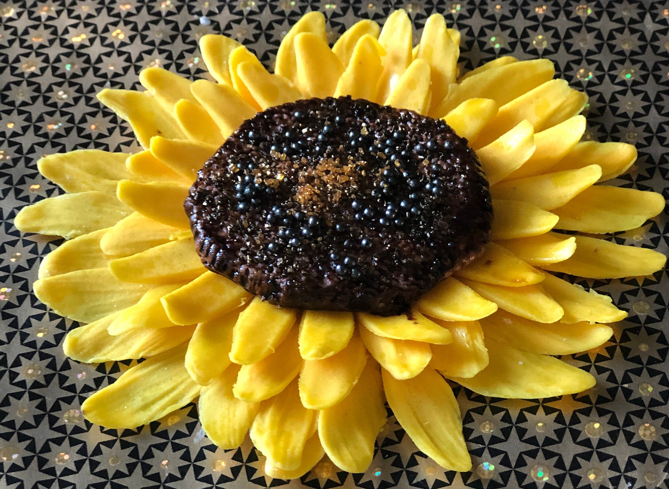 Fondant Sunflower / Edible Big Fondant Sunflowers / Fondant Etsy