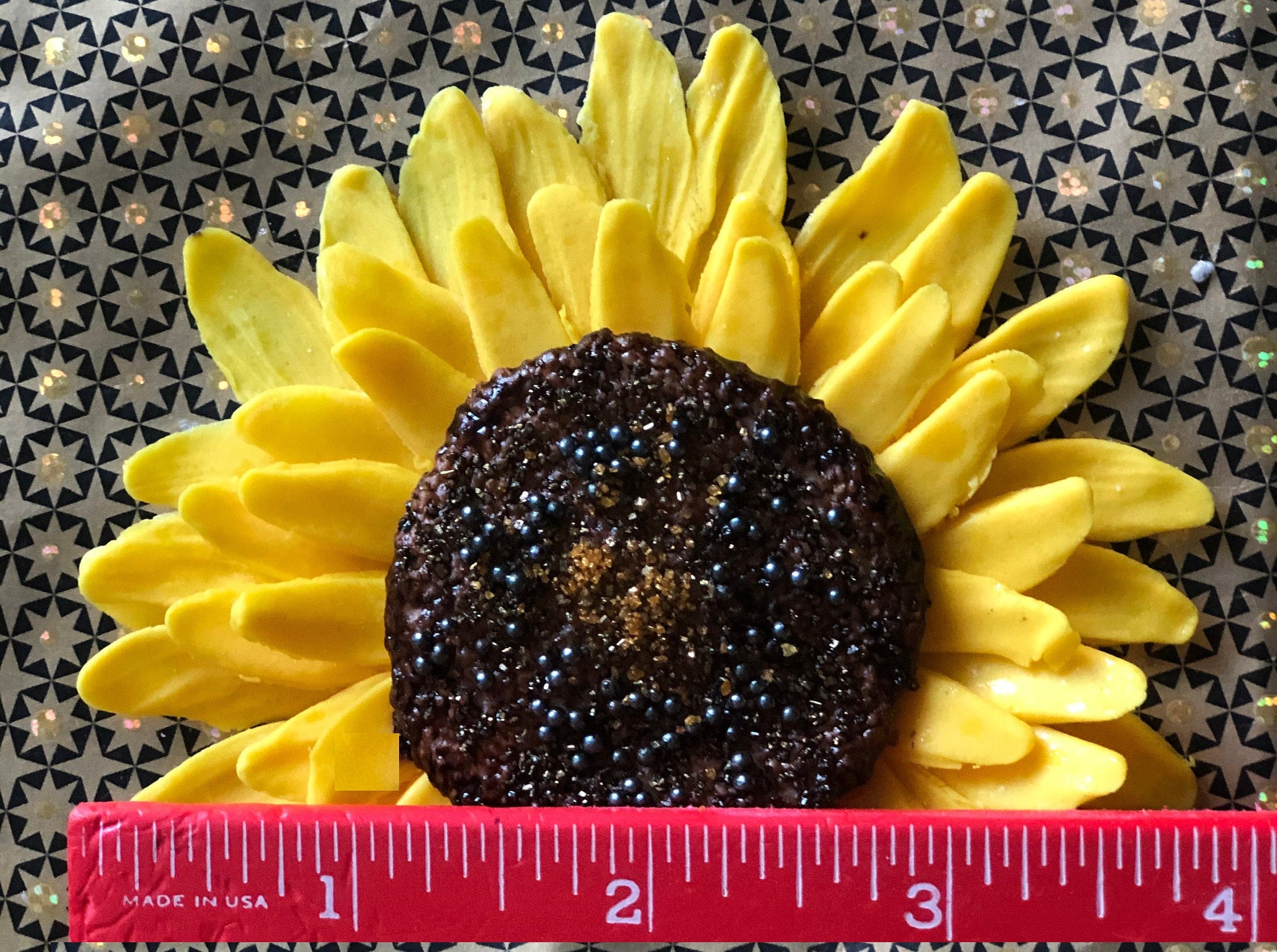 Fondant Sunflower / Edible Big Fondant Sunflowers / Fondant Etsy