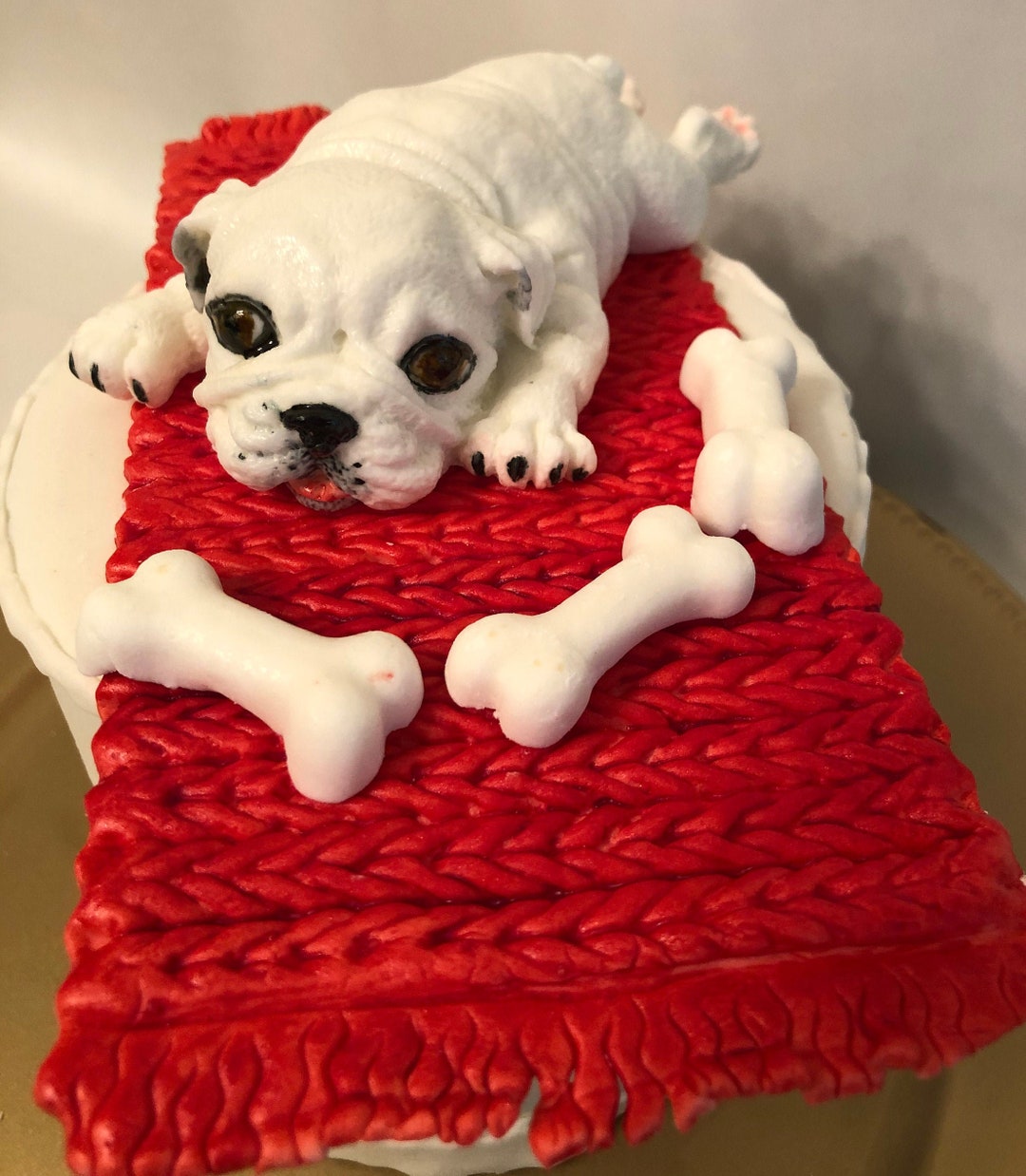 Pet Cake Topper / Gift for Him / Edinle Dog / French Bulldog Cake