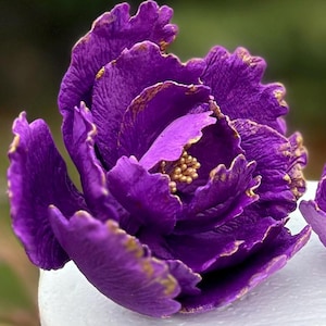 Large Edible Sugar Peony: Gum Paste Flower Wedding Cake Topper