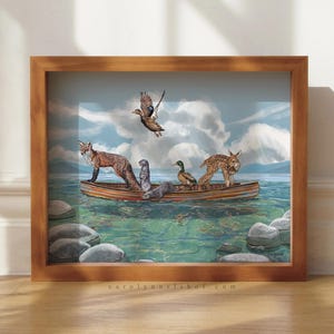 Travellers II - 8x10" Fine Art Print, Peaceful Wall Art immagine 4