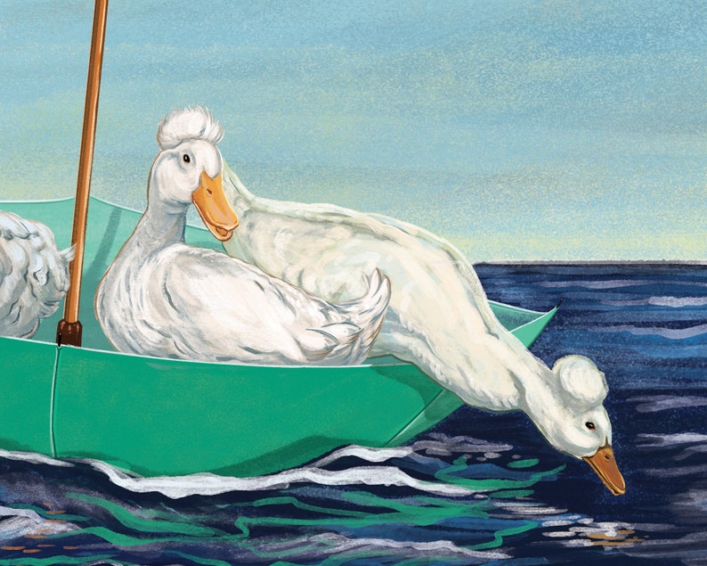 Travellers VI Fine Art Prints Crested Ducks Whimsical Etsy