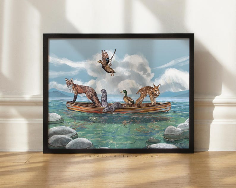 Travellers II - 8x10" Fine Art Print, Peaceful Wall Art immagine 7