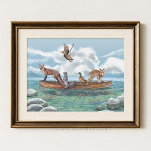 Travellers II - 8x10" Fine Art Print, Peaceful Wall Art immagine 8
