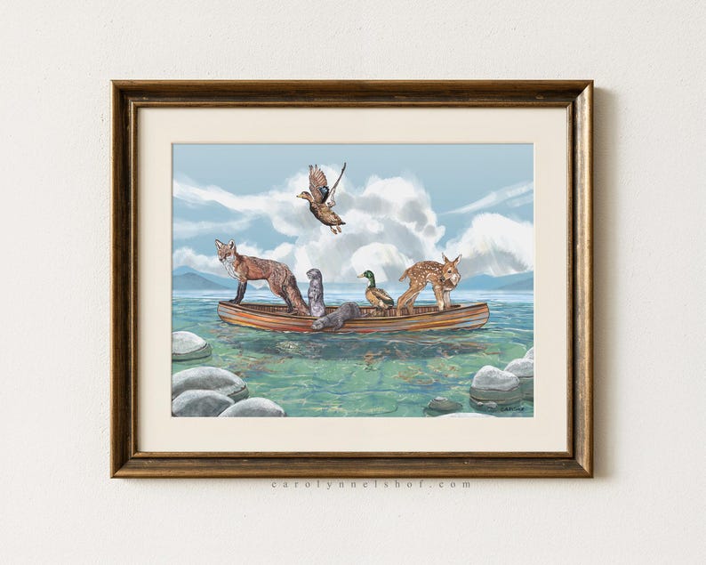 Travellers II - 8x10" Fine Art Print, Peaceful Wall Art immagine 8