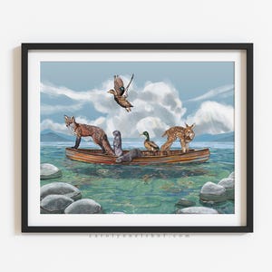 Travellers II - 8x10" Fine Art Print, Peaceful Wall Art immagine 5