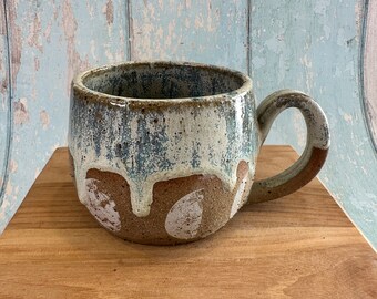 Green Moon Mug, Large Ceramic Cup