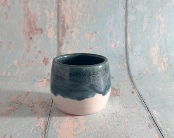 Handmade Ceramic Green Wine Cup, Small Sipper Tumbler