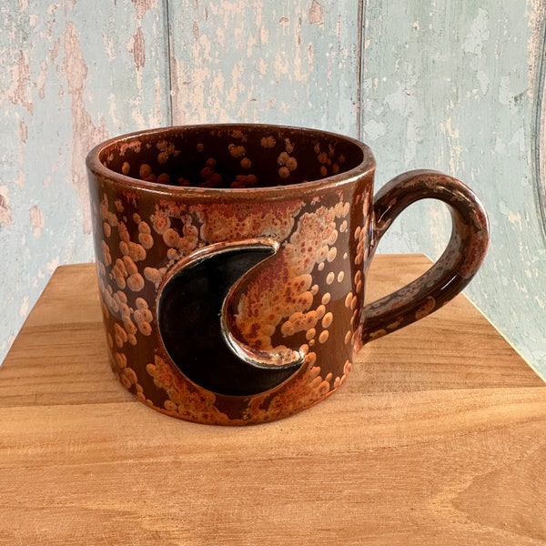 Copper Moon Mug, Large Ceramic Cup