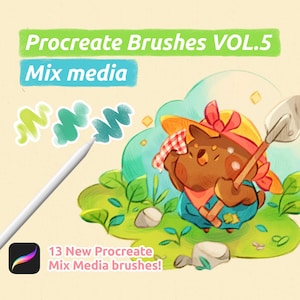 Procreate Brushes VOL.5 | Mix media